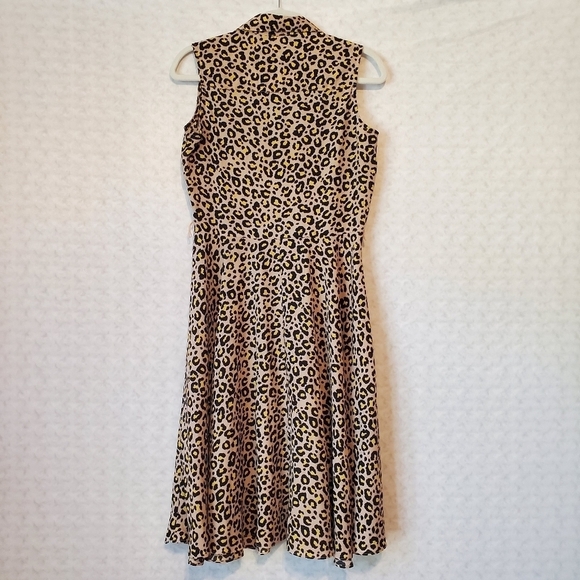 Nanette Lepore Beige Leopard Dress - Picture 4 of 5